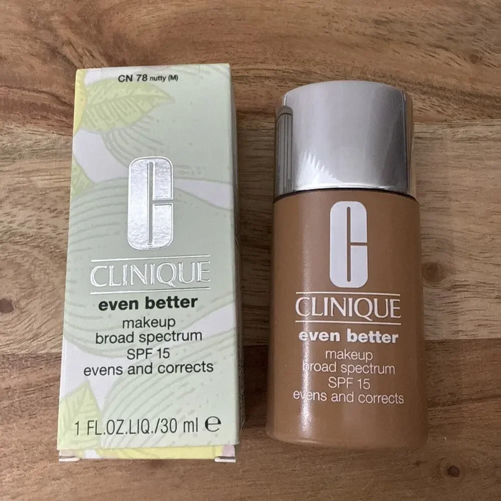 Clinique Even Better Makeup SPF 15 CN‎ 78 Nutty Medium 1 Oz Foundation New
